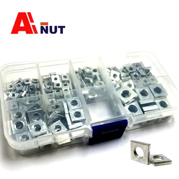 

m3 m3.5 m4 m5 m6 m8 square nut kit , DIN562 stamping right angle square nuts , flat square nut fastener manufacturer T0205