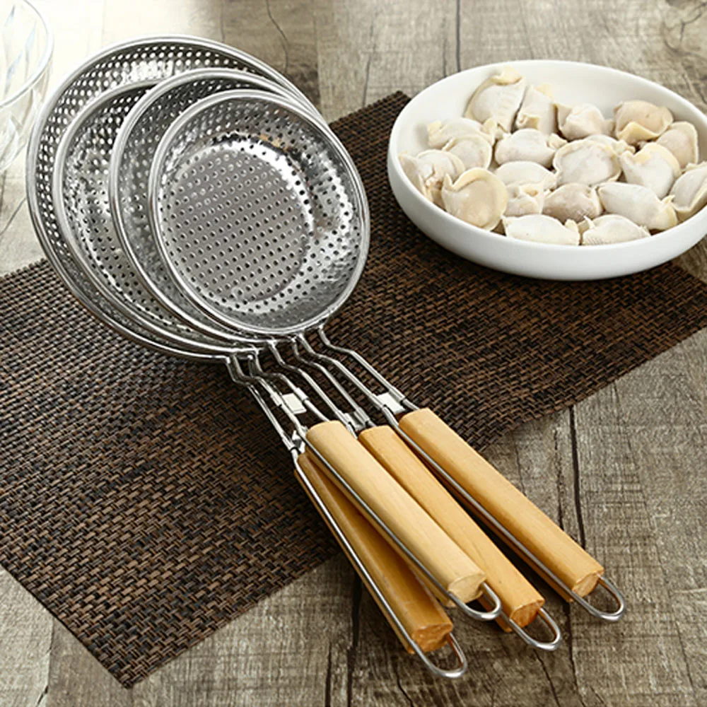 Из нержавеющей стали, ручной сетчатый фильтр Дуршлаг фильтровочная ...