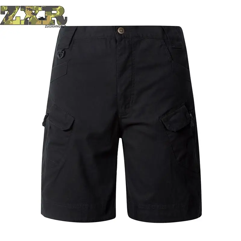 Модные карго-шорты Для мужчин Повседневное Мужские дышащие шорты однотонные Для мужчин брюки карго шорты тактическая группировка сухопутных сил тактические шорты