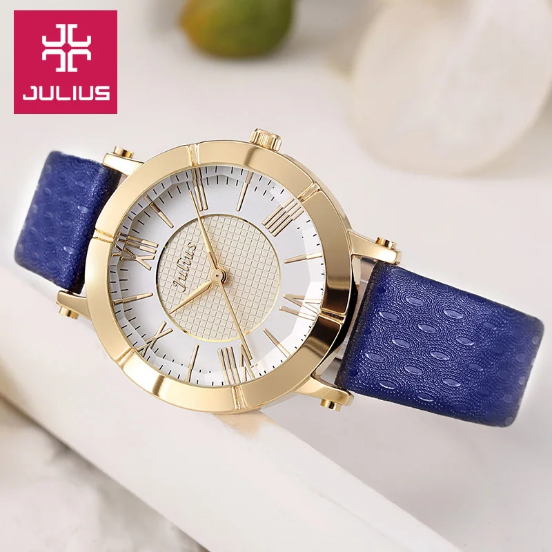 Женские часы Julius Ретро стиль модные деловое платье браслет натуральная кожа для