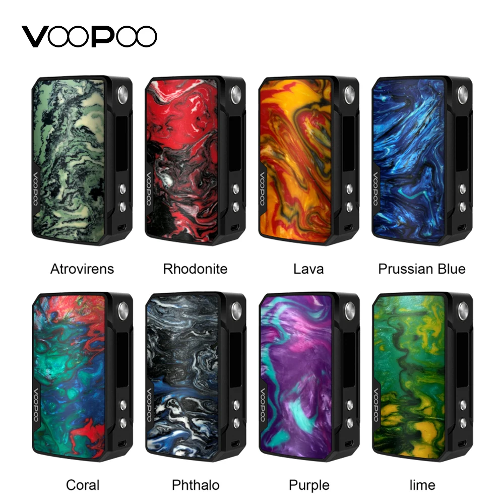 

100% Original VOOPOO Drag Mini 117W Box Mod 4400mAh Built-in battery upgraded Version Drag MOD FIT 1/2/3 e-cig Vape 510 Thread