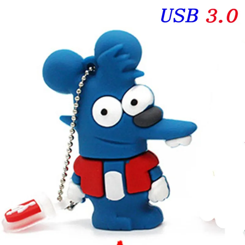 SHANDIAN USB 3,0 Барт Симпсон мышь волк 4 ГБ 8 ГБ 32 ГБ карта памяти U диск Флешка Homer ручка привода USB флеш-накопитель - Цвет: T6