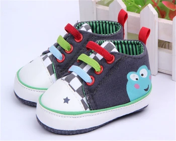 

Newborn Baby Boys Girls Canvas Casual Shoes Soft Sole Sneakers Toddler Prewalkers Shoes
