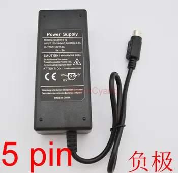 

10PCS 5pin 100V - 240V AC to DC 12V / 5V 2A for HDD Enclosure Case Power Supply Adapter 5 pin 2000mA