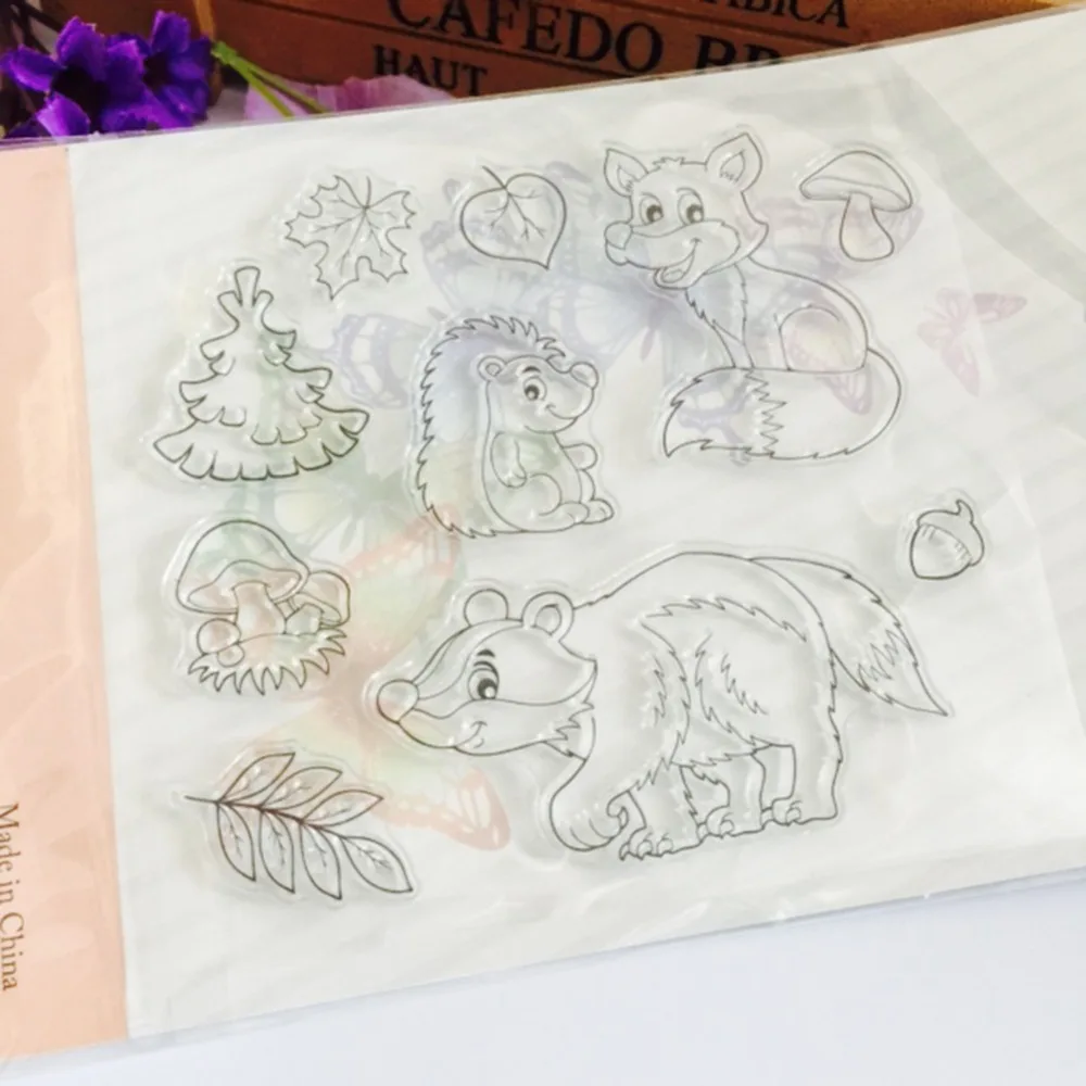 110x120mmGowing Лес Животные металлические трафареты для пресс формы DIY