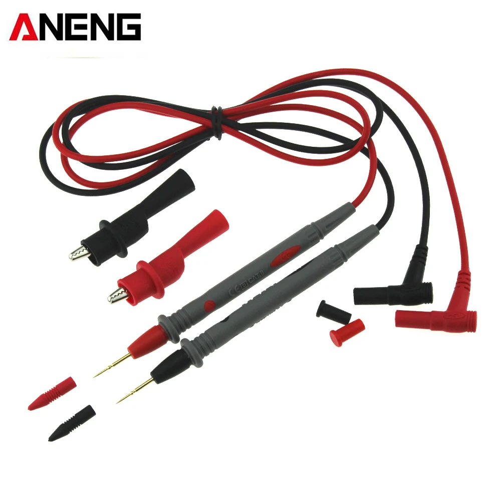 

ANENG Digital Multimeter Probe Test Lead 1000V 10A with Alligator Clips Clamp Cable Tester Lead Probe Wire Pen Mayitr