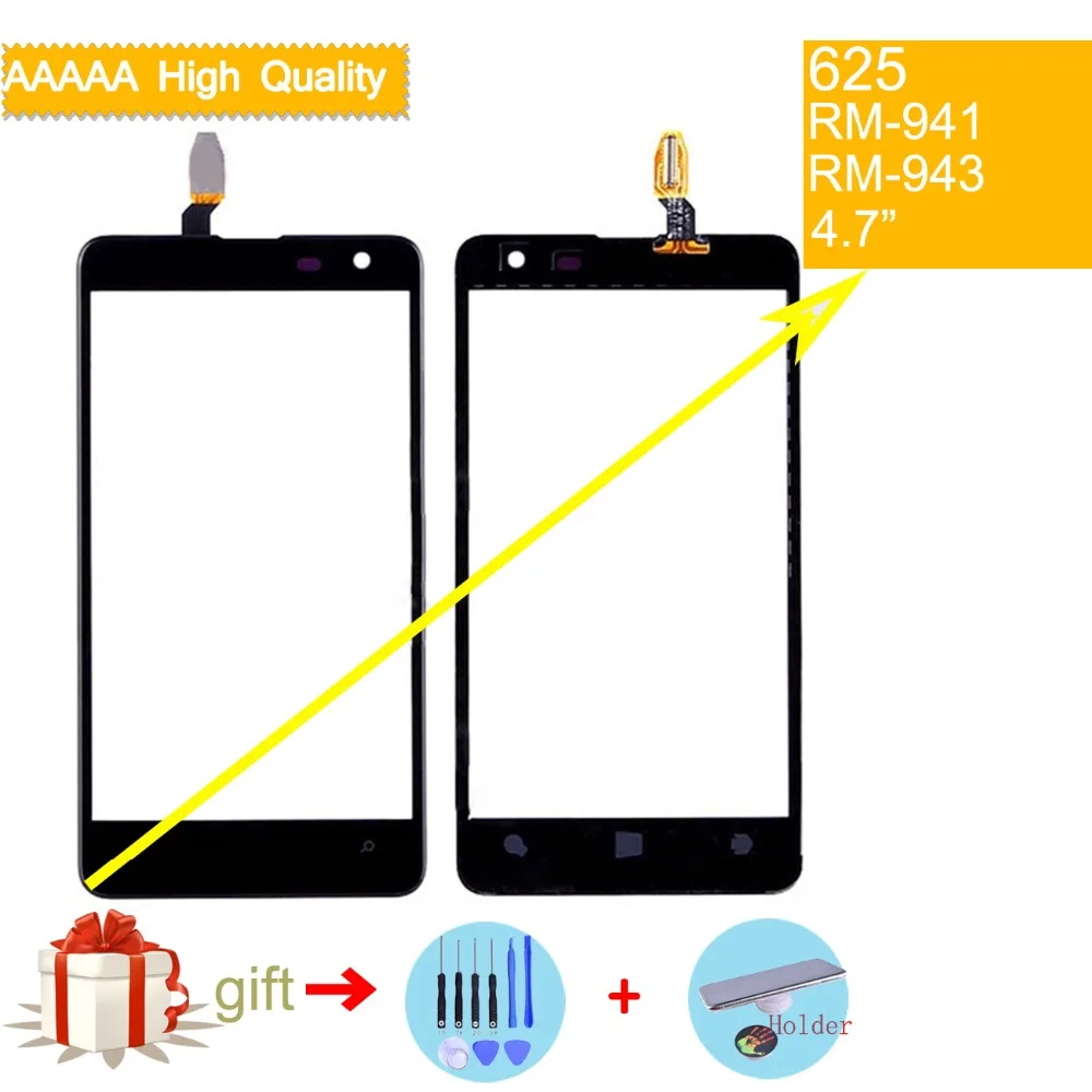 

N625 touch screen For Nokia Lumia 625 N625 RM-941 RM-943 TouchScreen Sensor Digitizer Glass Lens Front Panel Replacement black
