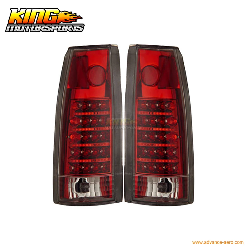 

For 1988-1998 Chevy Full Size LED Tail Lights Red Crystal Lamps USA Domestic Free Shipping