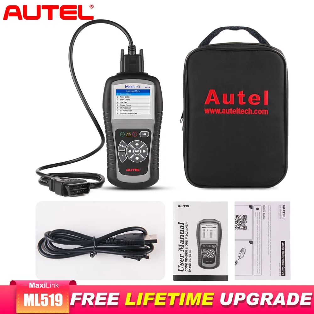 Autel MaxiLink ML519 OBD2 сканер двигателя автомобиля диагностический инструмент
