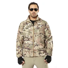 Для мужчин солнцезащитный крем Пеший Туризм Кемпинг Куртки Открытый прочный Водонепроницаемый Куртки тактический камуфляж пальто Для мужчин дышащий Охота Куртки