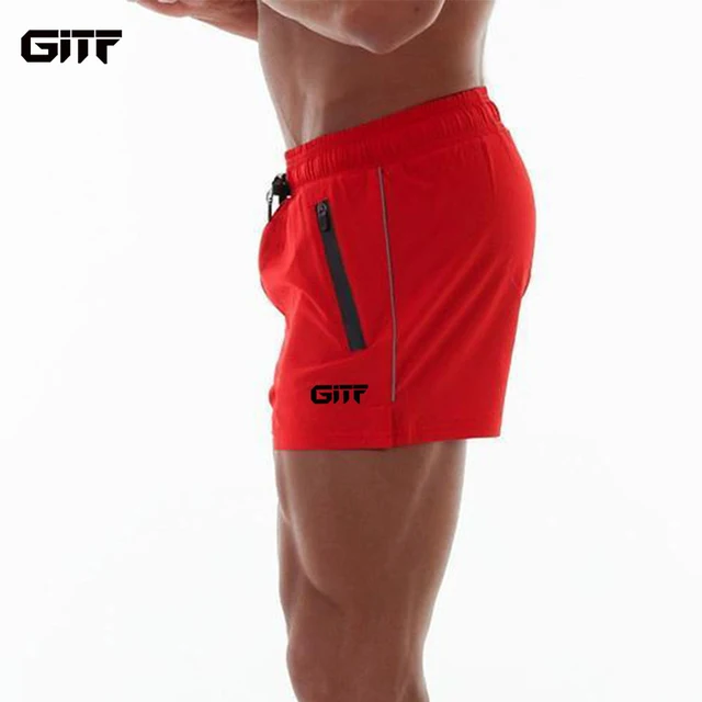 US $5.92 GITF Men Sport Shorts Run jogging Trousers Bodybuilding Sweatpants Training Fitness ShortS Men Gym 