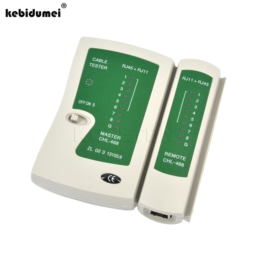 

Portable RJ45 RJ11Cat5 Cat6 LAN Cable Tester Handheld Network Cable Tester Wire Telephone Line Detector Ethernet Cord Tracker