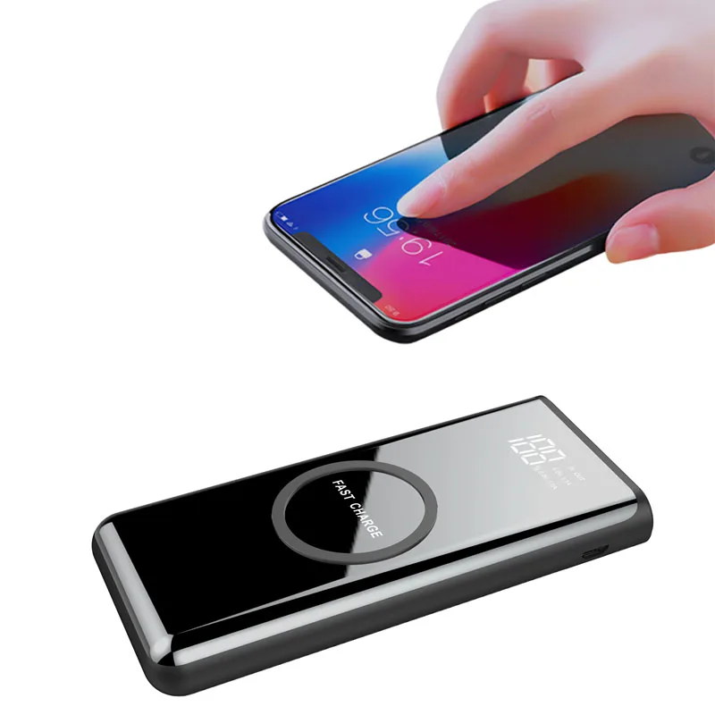 

Wireless Charging Power Bank External Battery 20000mAh Portable Mobile Backup Bank Charger for Android IPhones