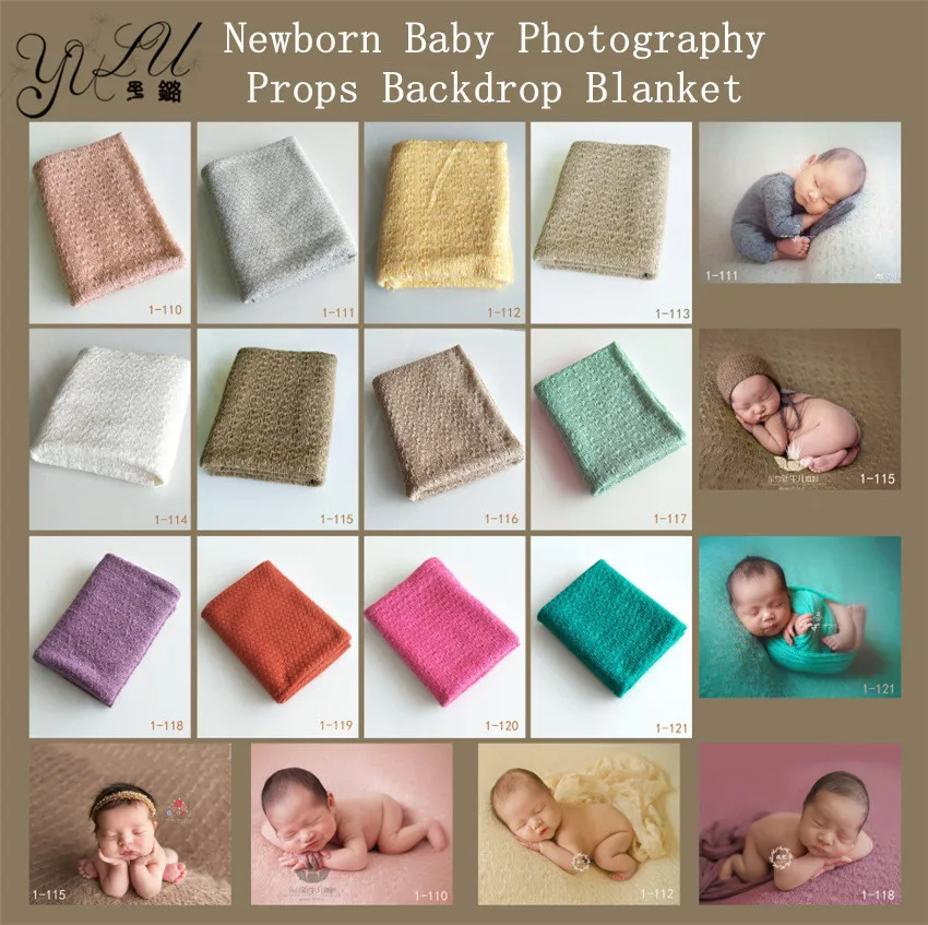 Wraps Mohair thin Fabric Newborn Baby Photography Photo Props Backdrop