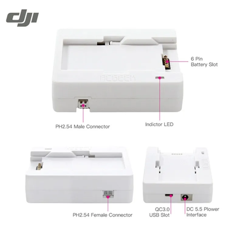 

DJI SPARK Drone FPV Racing Quadcopter Spare Part Accessories Rechargeable Lipo Battery Charger Charging Board