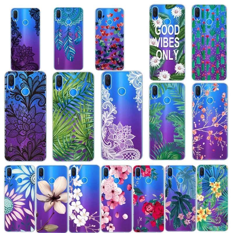 

Slim Thin Clear Animal Patterned Soft Case Cover on sFor Huawei P Smart 2019 Transparent Silicone Phone Capa Coque P Smart 2019