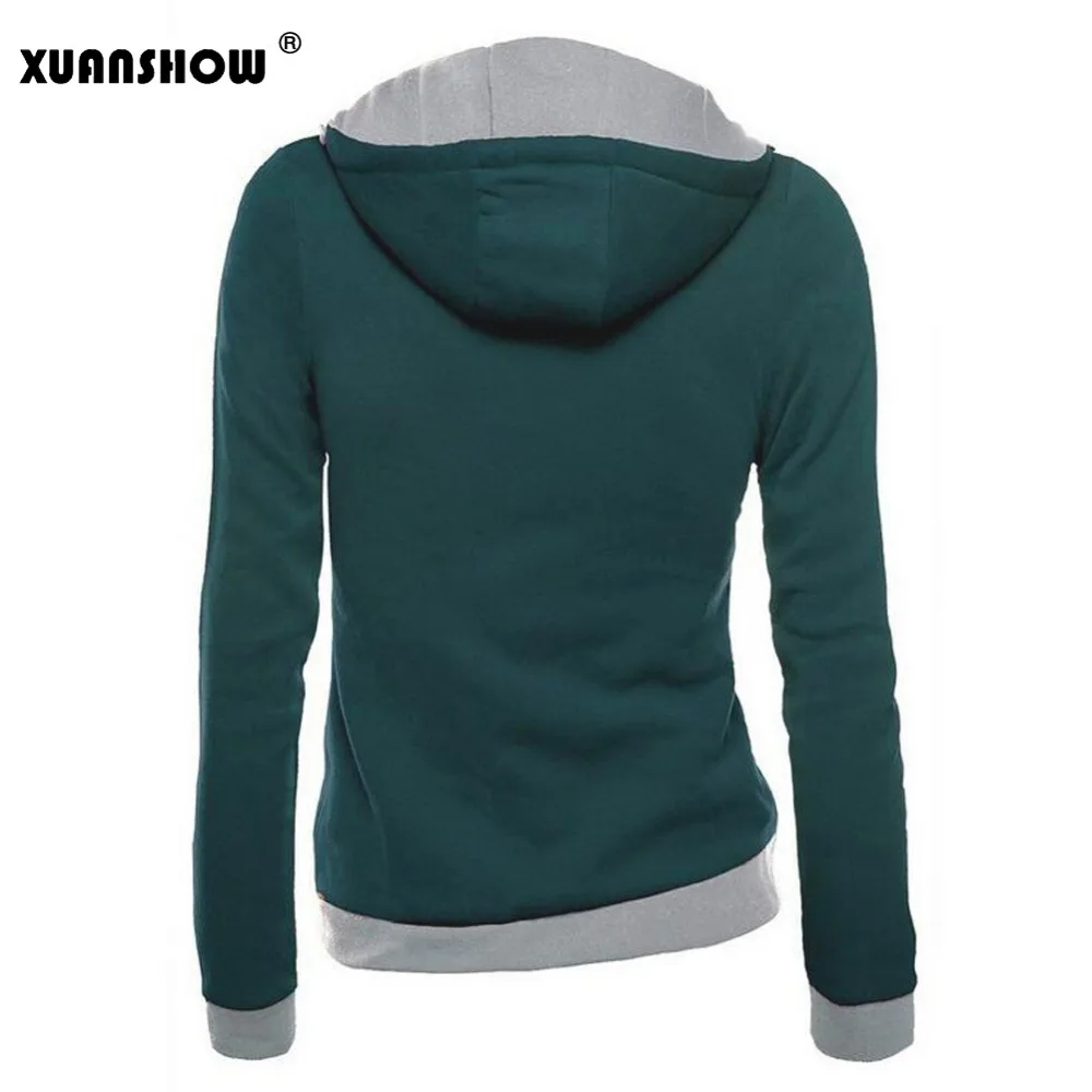 Sudadera Mujer 2018 Новый высокое качество зимние женские толстовки с длинным рукавом теплые на молнии Толстовка молния флис толстовка хлопковые