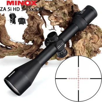 

MINOX ZA 5i HD 3-15x50 SF Hunting Riflescopes Illuminated Glass Etched Reticle Side Parallax Turrets Lock Reset Shooting Scope