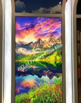 

Beautiful Scenary Printing Ceiling Film Countryside in the sunset Stretch Ceiling Film