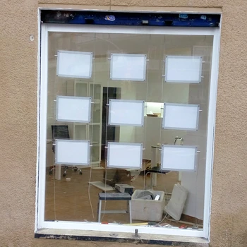 

Single Side A3 Landscape Acrylic Frame LED Slim Signs Light Box Real Estate Agent Window Display Panel 9PCS/lot