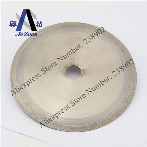 

8" 200mm Continues Rim Diamond Saw Blade/ Electroplated Lapidary Disc/Cutting Disc For Hard Stone Glass, Jade, Agate, Opal etc