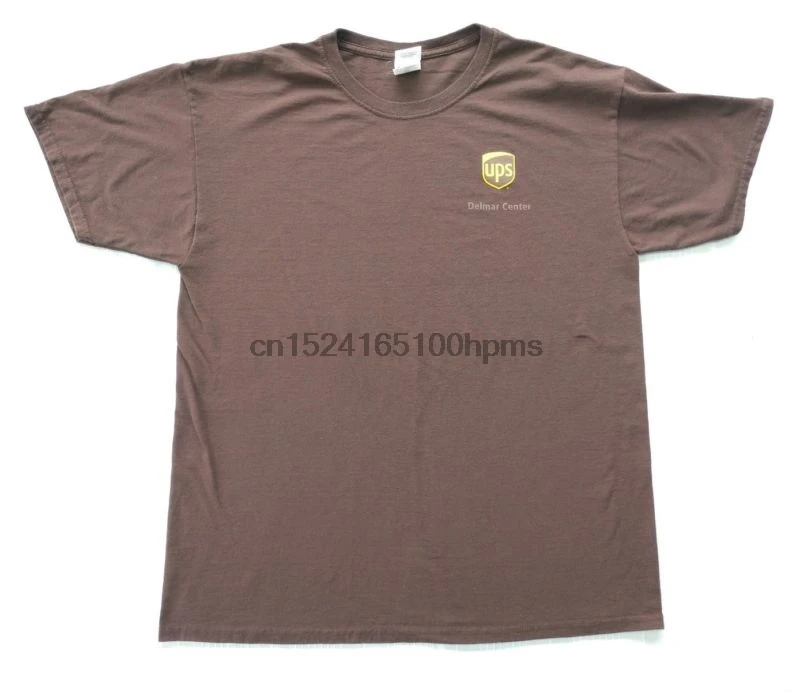 

United Parcel Service Brown T-shirt UPS Mens Size L Large