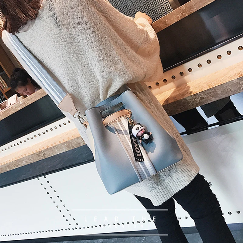 Women Bucket Handbag Female Cartoon Messenger Shoulder Bag Ladies Fashion Crossbody Bags Multiple Matching Styles Tote SS7208 (5)