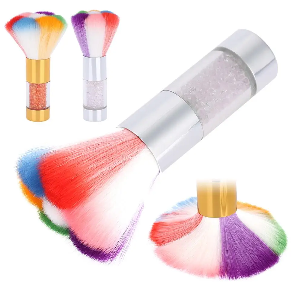 Nail Dust Brushes Acrylic UV Nail Gel Powder Nail Art Dust Remover Brush Cleaner Rhinestones