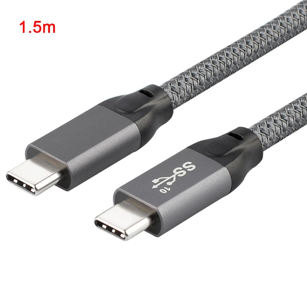 

Wear Resistance Connector Data Cable Accessories USB 3.1 Gen 2 Anti Interference Charging Type C Video Transmit Quick Charging