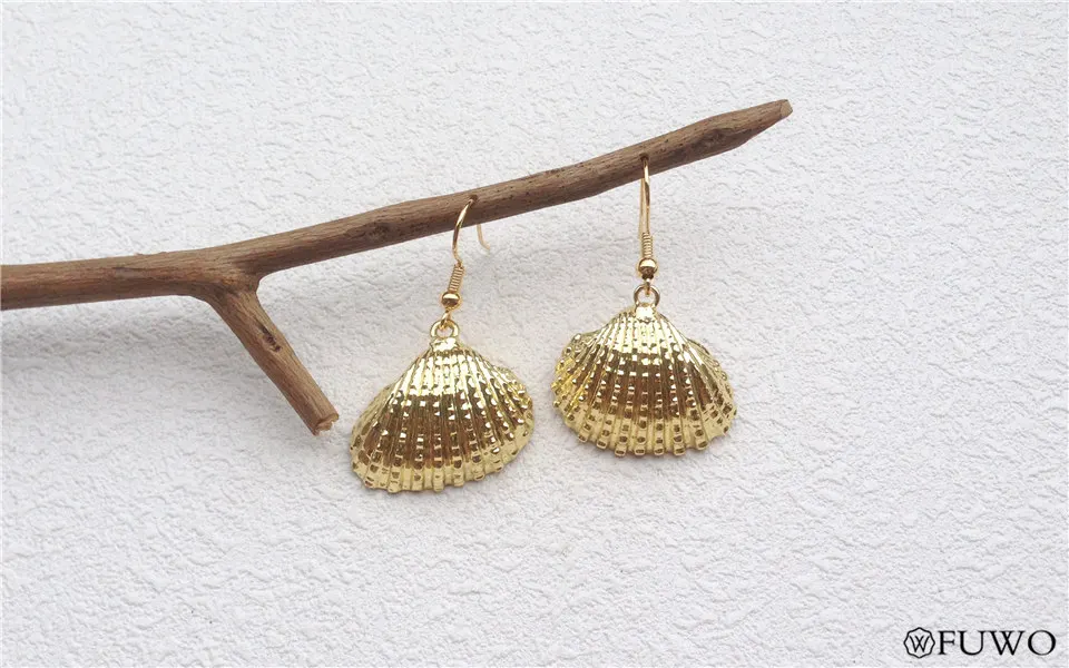 Natural Scallop Shell Earrings 9