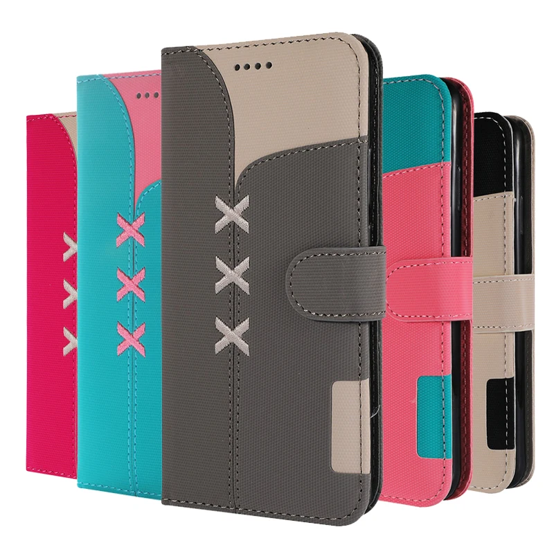 

Color Matching Flip PU Leather Case For Apple iPhone 6 6S 7 8 Plus Smartphone For iPhone X XR XS MAX Case Wallet Cover Coque