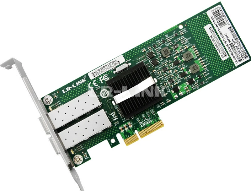 LR-LINK 9702EF-2SFP двойной порт Gigabit Ethernet сетевой адаптер PCI-E волоконно-оптическая Lan Карта Intel 82576 E1G42EF Совместимость