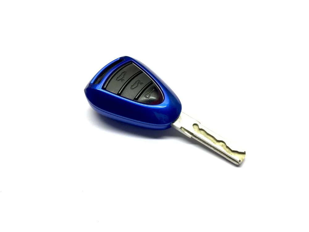 Hard Plastic Gloss Multi-colors Keyless Remote Key Protection Case Cover Porsche SILVER Head Remote Key key case,key case cover,remote control case cover