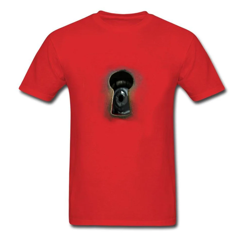 Creature through the keyhole_red