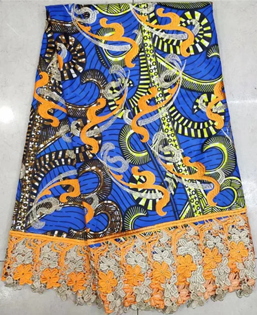 African  lace 6yards african  prints fabric african lace fabric 2019 nigerian lace fabrics guipure lace fabric SC-A3