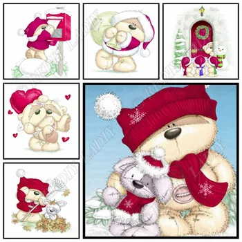

Full Square / Round Diamond Painting Cartoon Bear Diamond Embroidery Crystal Mosaic Picture Beaded Cross Stitch Hobby & Crafts