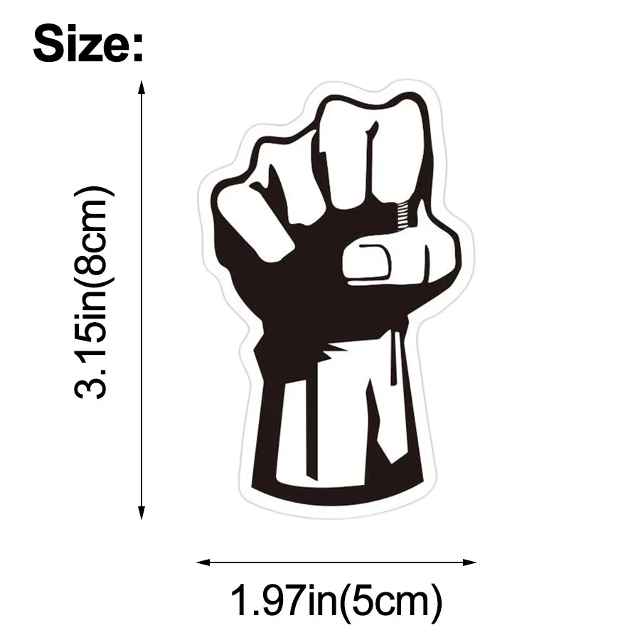 1Psc Grafitti Cool Stickers: Gesture Hand Funny Sticker for Kids - DIY Laptop, Skateboard, Luggage, Motorcycle, Snowboard, Car Stickers image 3