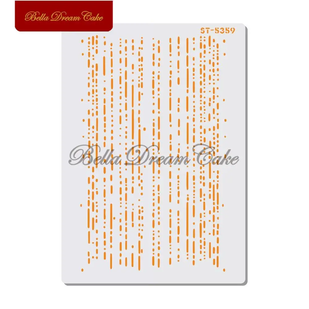 

Raining Cake Stencil Leaves Plastic Layering Stencils For DIY Scrapbooking Art Painting Drawing Stencil Template Cake Tool