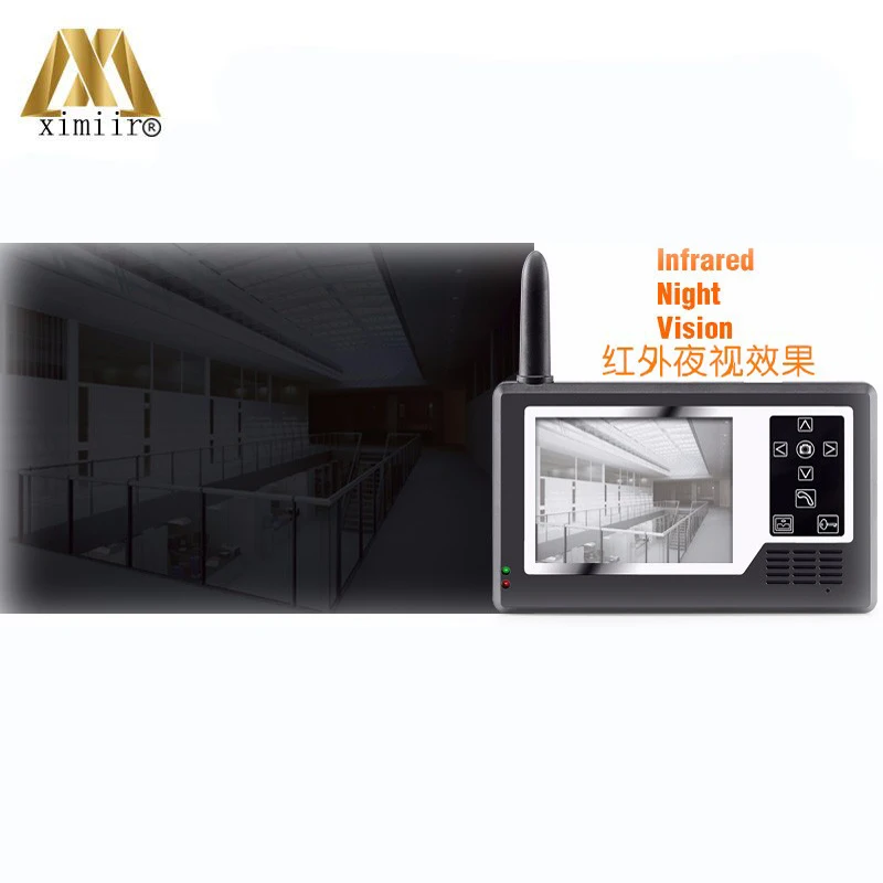 Wireless Video Door Phone System With Outdoor Camera 7\ TFT/LCD Color Screen Touch Keypad Hands 806MJW11 Video Door Phone