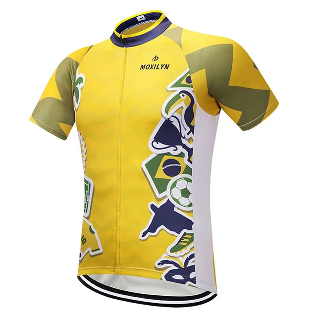 Moxilyn, велосипедная командная рубашка, летняя, мужская, для велоспорта, Джерси, топы, дышащая, для велоспорта, MTB, Джерси, Майо, Ciclismo, быстросохнущая, одежда для велоспорта - Цвет: 1