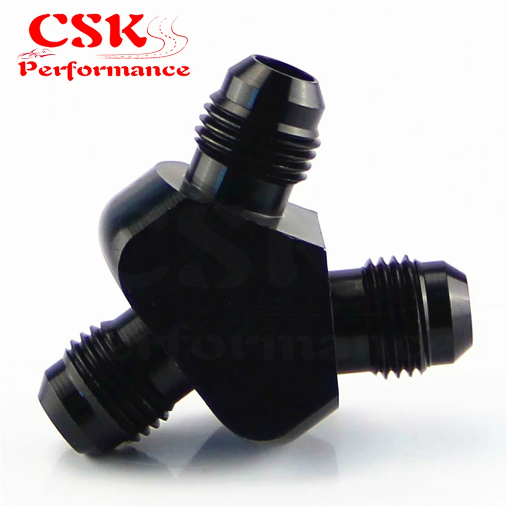 AN6 To 6AN X 2 алюминиевые Y образные АДАПТЕРНЫЕ фитинги черные адаптеры|adapter fitting|an6 to