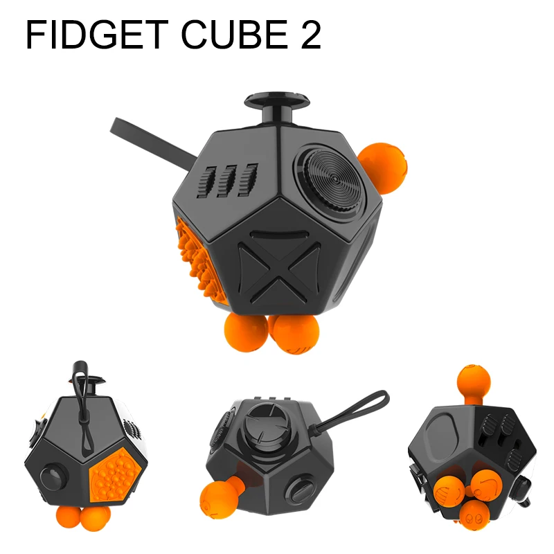 

Fashion Fidget Cube Toy 2 with 360 Degree Active Rocker to Ease The Pressure Vinyl Desk Toy for Adult Children Best Xmas Gift