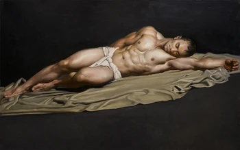 

TOP NUDE MAN print art painting-nude male MEN oil painting Strong body art GAY Withered ART ON CANVAS