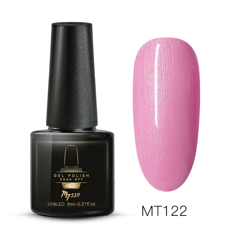 Mtssii 7ml Color Nail Gel Polish Manicure Semi Permanent Base Top Coat UV LED Nails Gel Varnish Soak Off Nail Art Manicure Gel - Color: S04837