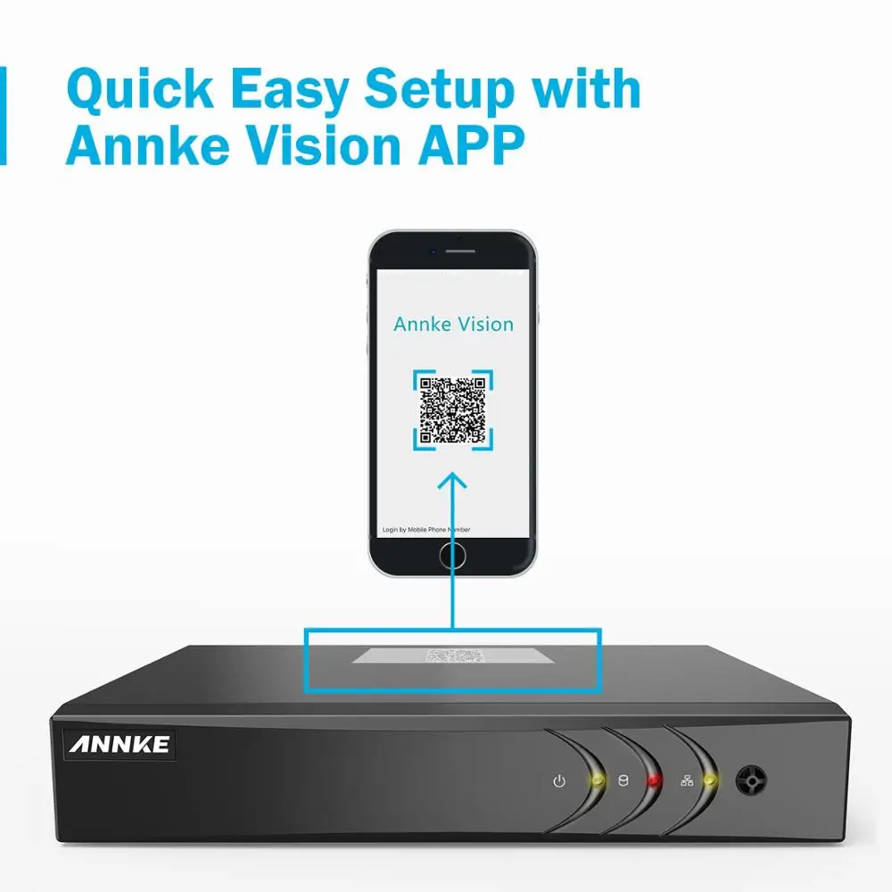 ANNKE 4CH 1080N 5в1 TVI CVI AHD сетевой видеорегистратор HDMI H.264 + для система камер домашней