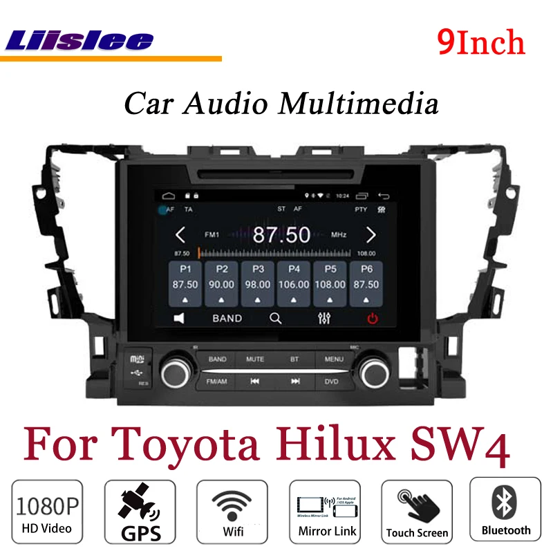 Perfect Liislee For Toyota Hilux SW4 Stereo Android Radio DVD Player 3G Wifi BT TV GPS MAP Navigation 1080P System Original NAVI Design 3