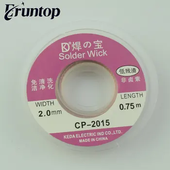 

Euntop Width 2.0mm BGA Desoldering Wire Solder Wick CP-2015 Length 0.75m
