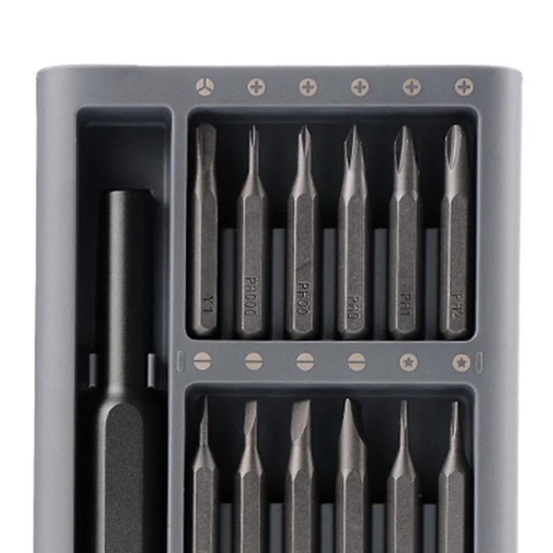 

24Pcs Multi-Tool Magnetic Screwdriver Set Repair Kit with Alloy Case Tools MAL999