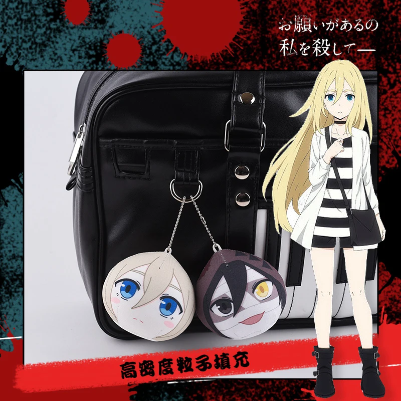 

Japan Anime Angels of Death Rachel Isaac Zack Ray Cosplay Cartoon Dango Keychain Boy Girl Charm Phone Pendant Keyring Xmas Gifts