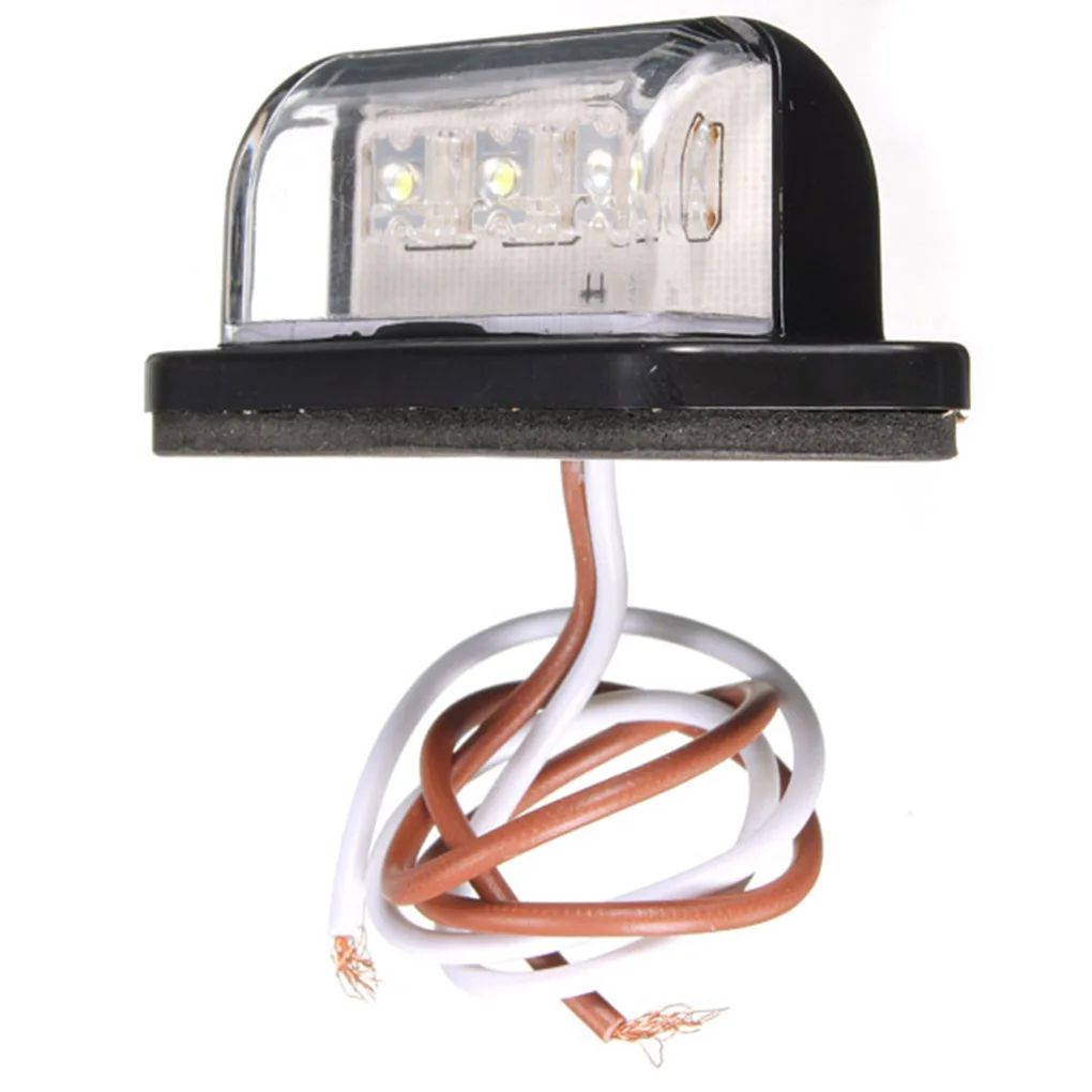 12V/24V 3 LED Rear License Number Plate Light Lamp for Truck Ute Boat